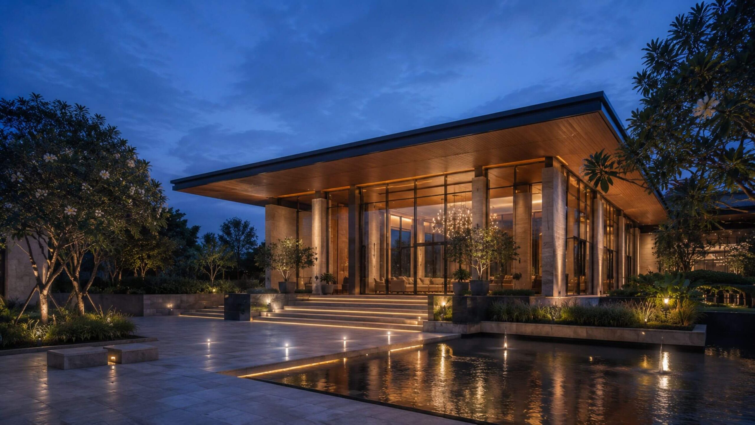A Prestige Group landmark development — clubhouse architecture at Prestige Rosewood, Whitefield
